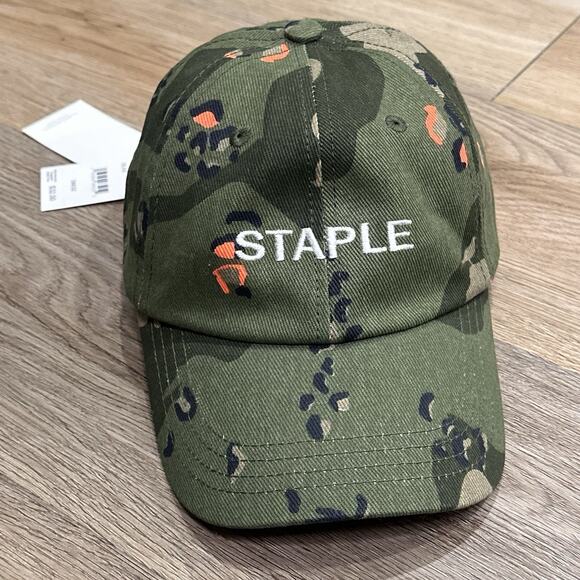 Staple Camo Camouflage NWT Hat Cap Strapback Adjustable Men Streetwear Skater - Picture 1 of 8